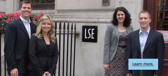 While in London, Dunham Scholars are exposed to the best practices of the world's leading companies through interning and taking a course from LSE, all expenses paid.